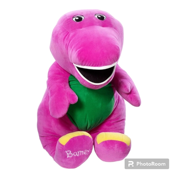 2017 26” Fisher Price Speak N Sing BARNEY Large Talking Singing JUMBO Barney - Picture 2 of 9